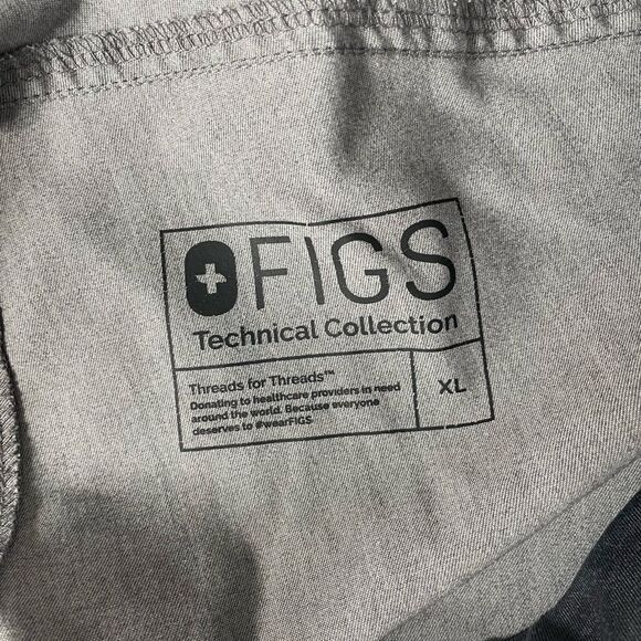 FIGS Technical Collection Grey Pants Size XL - Picture 3 of 4